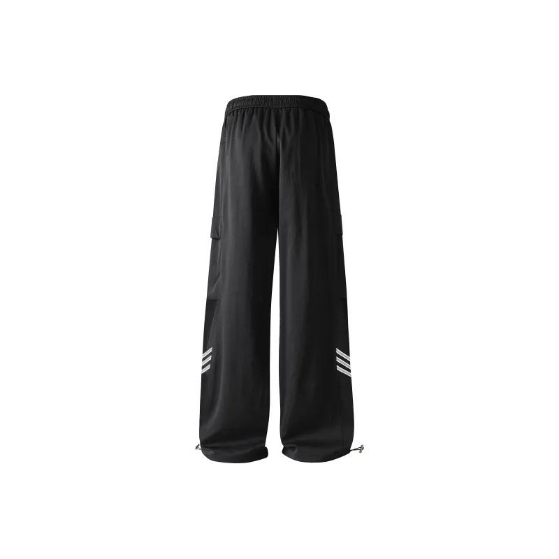 MARK WAFFLE Casual Pants Unisex Black-1