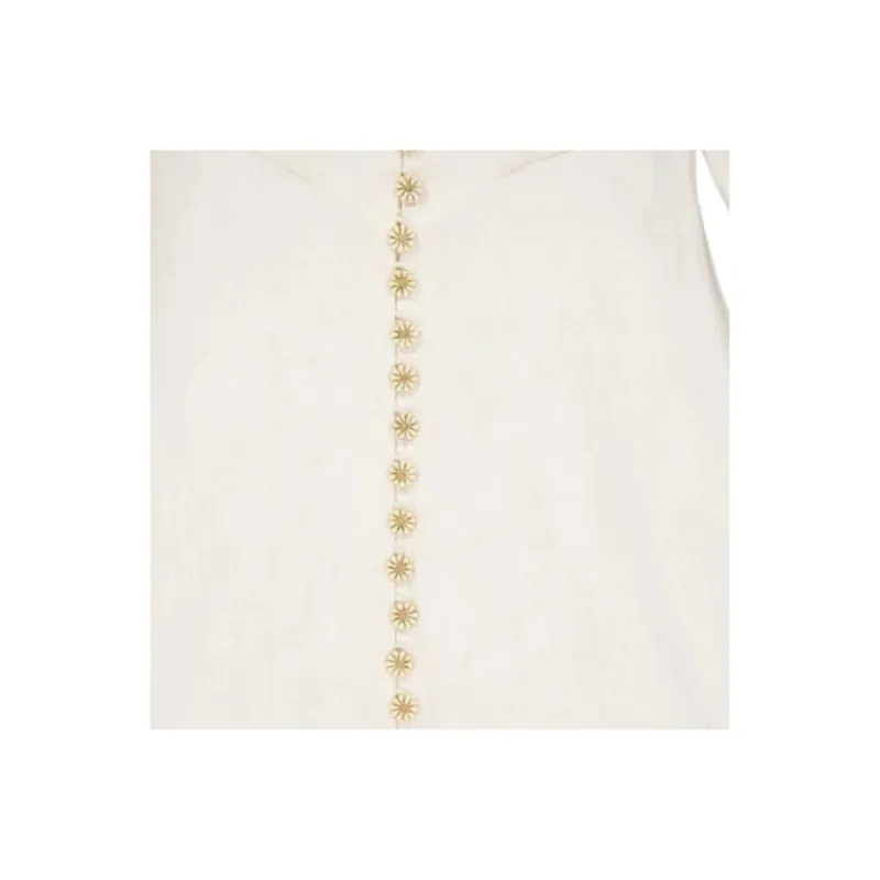 Zimmermann V Neck Ruffled Midi Dress-2