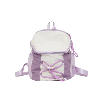 SEVENMOONS Nylon Backpack Regular Unisex Purple/green/coffee