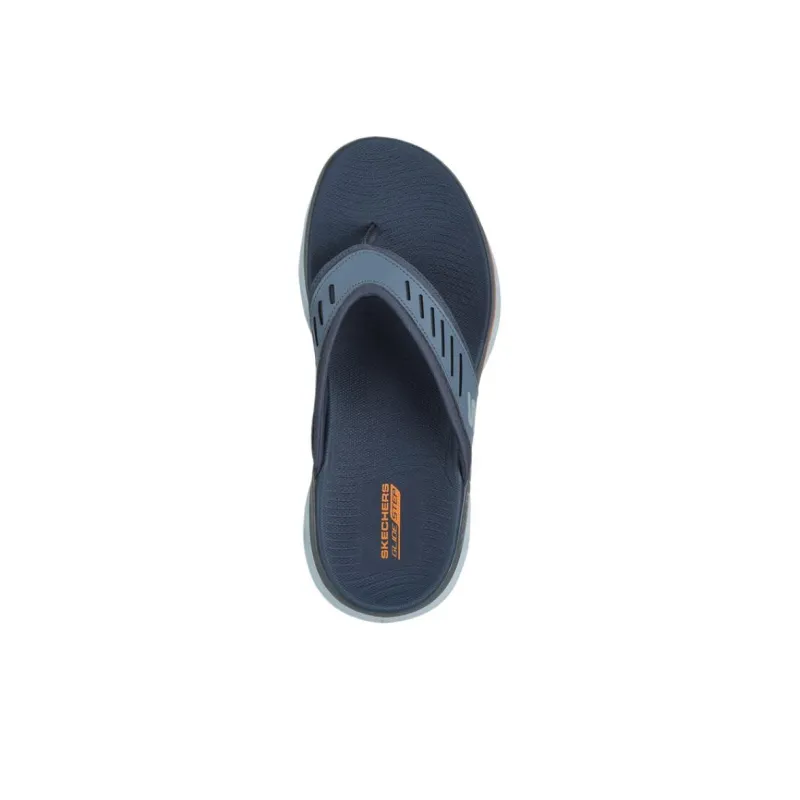 Skechers GO WALK Flip Flops Men's Gray-3