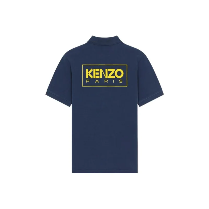 KENZO x Nigo Letter Logo FW22 Polo Shirt Men's Dark Blue-0