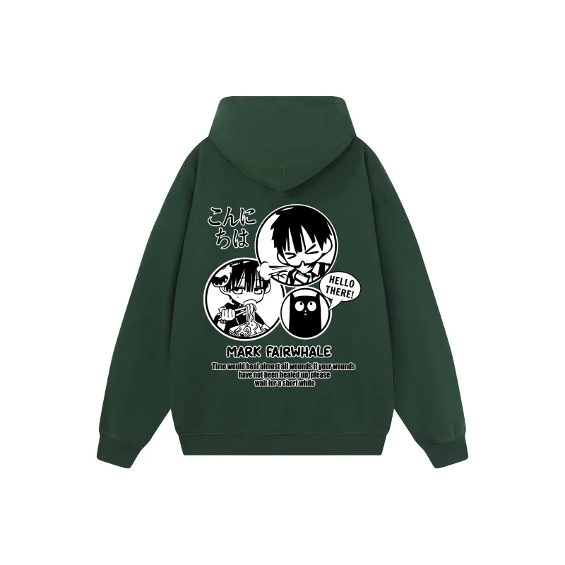 FAIRWHALE Pullover Drop Shoulder Hoodie Unisex-13