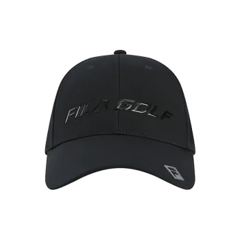 FILA Golf Series Polyester Baseball Caps Men's Pitch Black