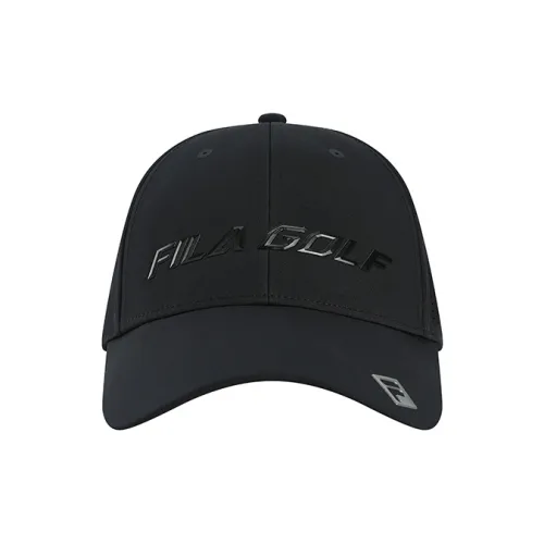FILA Golf Series Polyester Baseball Caps Men's Pitch Black