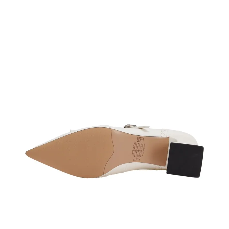URBAN REVIVO Casual Single Shoes Women's Ecru-3