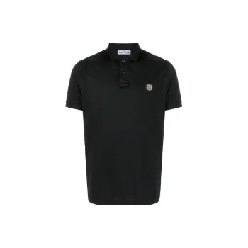 STONE ISLAND SS22 Polo Shirt Men's Black