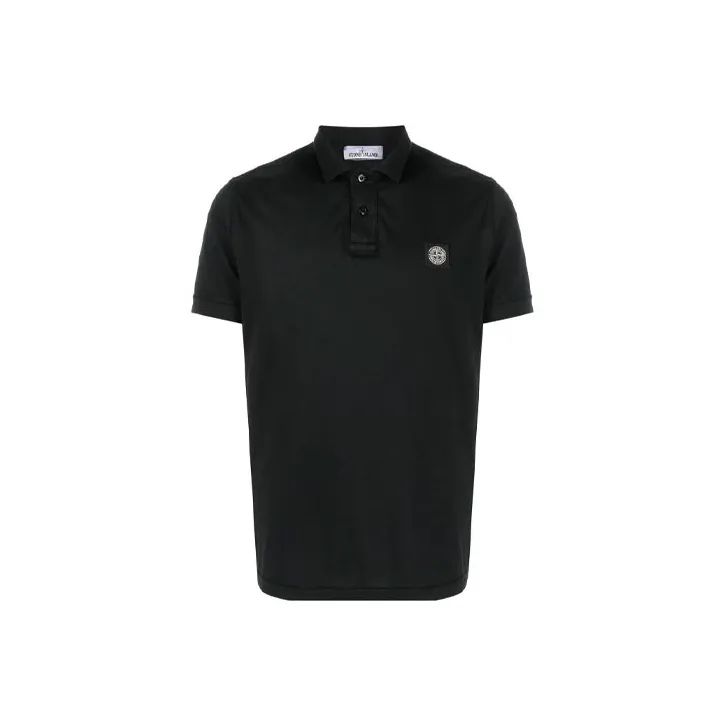 STONE ISLAND SS22 Polo Shirt Men's Black-0