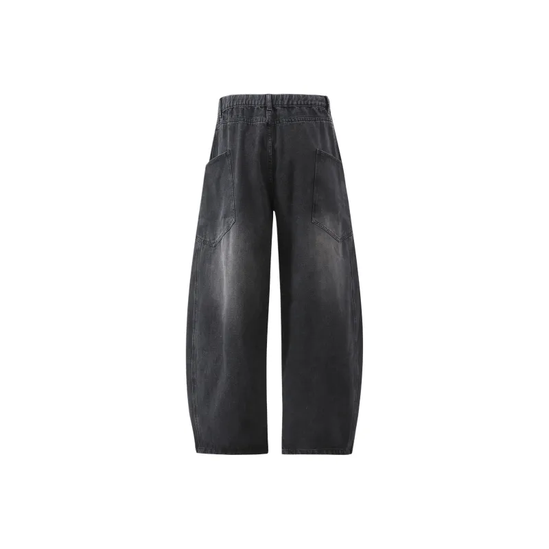 FAX FOR FMACM Jeans Unisex Distressed White Black-7