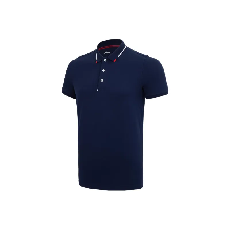 LiNing Sportlife Polo Shirt Men's Dark Blue-0