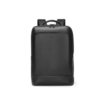 WilliamPOLO Cow Leather Backpack Medium Size Men's Black