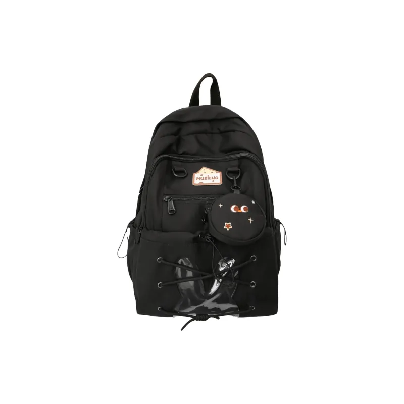 XIANGSU Nylon With PVC Backpack Women's Multicolor-24