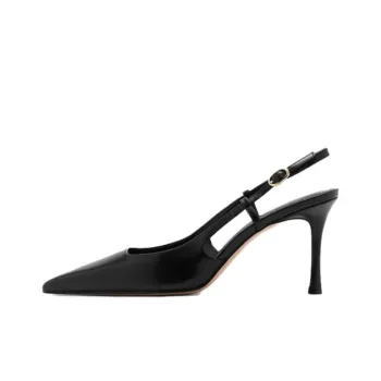 MANGO Slim Heel High Heels Women's Black