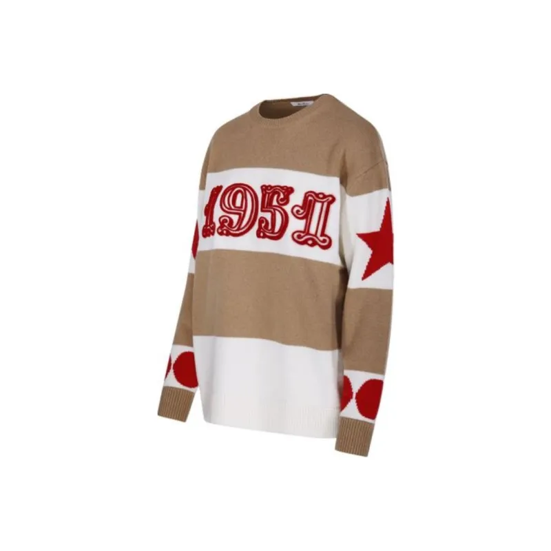 MaxMara Star Patterned Crewneck Jumper-2