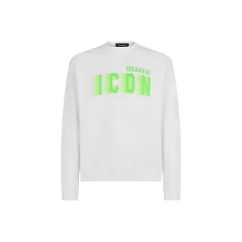 DSQUARED 2 Icon Printed Crewneck Sweatshirt