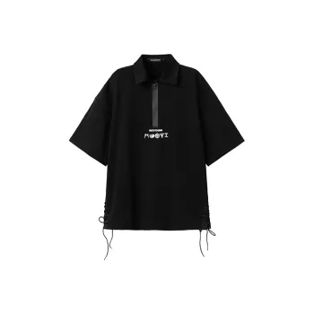 RICKYOUNG Polo Shirts Men Black