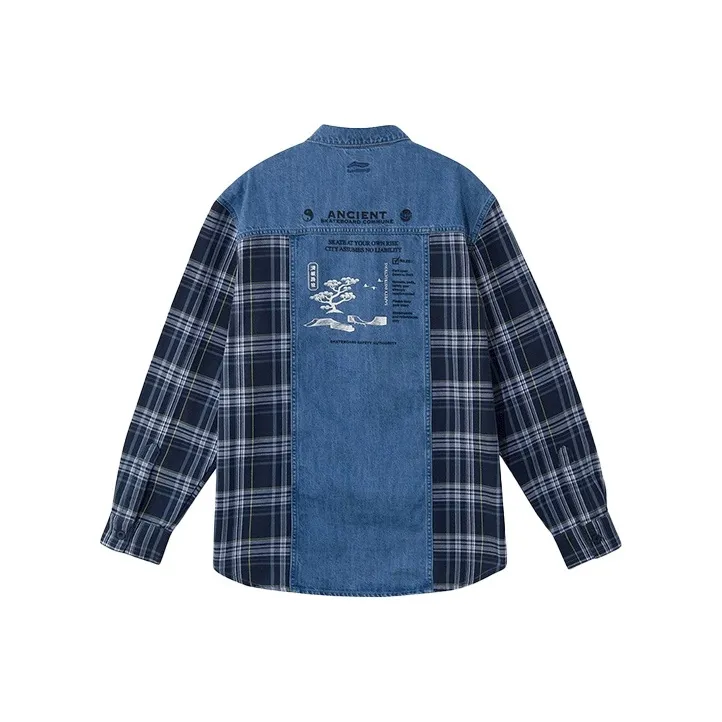 LiNing Sports Trend Series Shirt Fall Unisex Blue-0