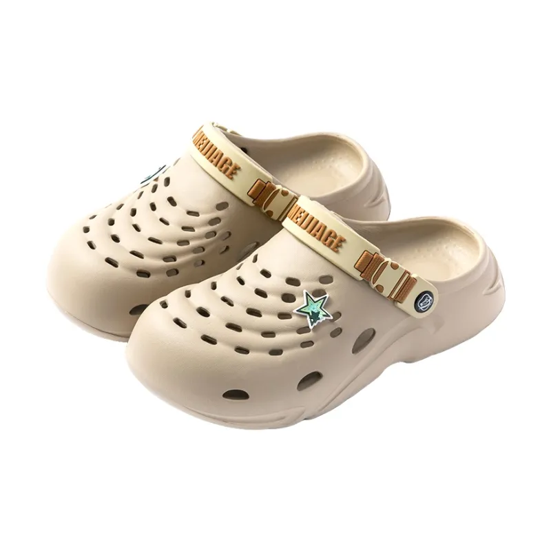 Le Drag Slippers Black/Khaki/Gray-7