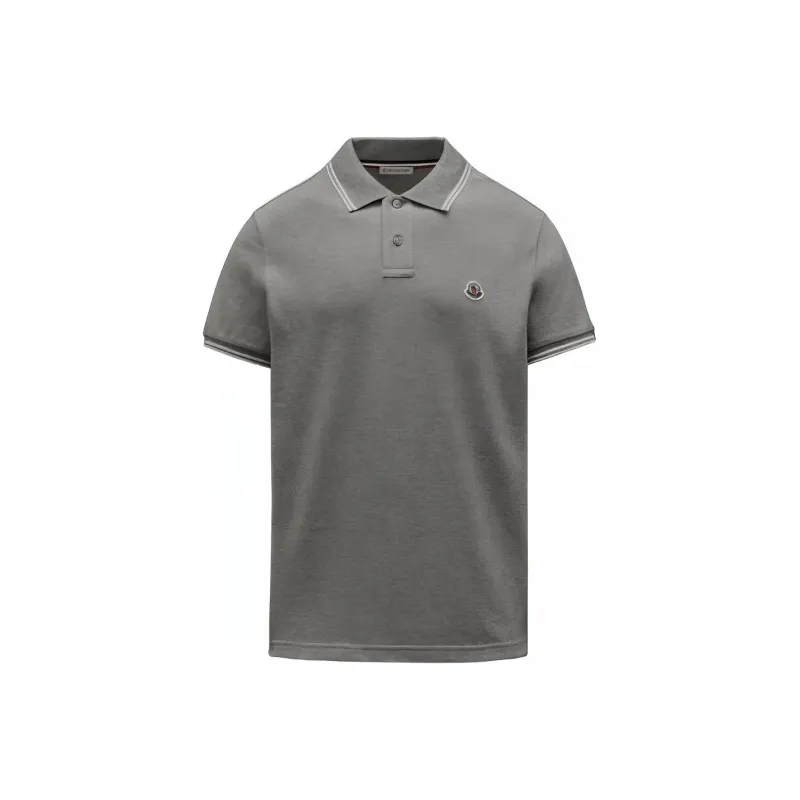 Moncler SS21 Polo Shirts Men Gray-0