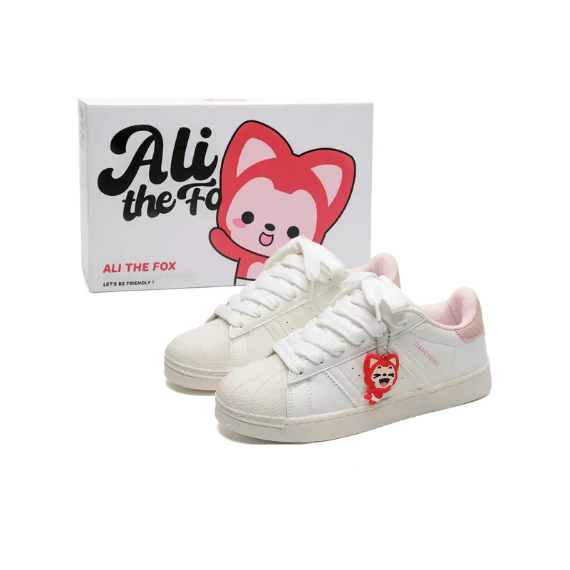 ALI THE FOX Slip Resistant, Abrasion Resistant, Lightweight, Breathable Low Top Skateboard Shoes Unisex-55