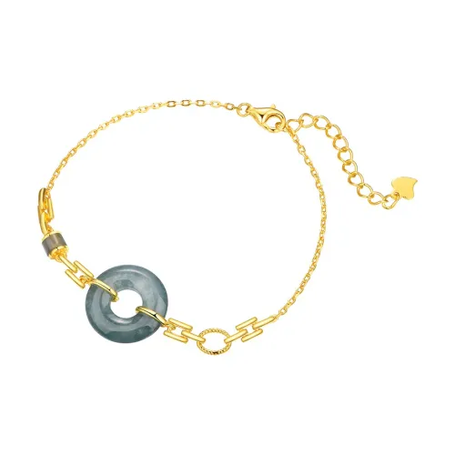 Long Fu Glutinous Jade Jadeite Bracelets Women's