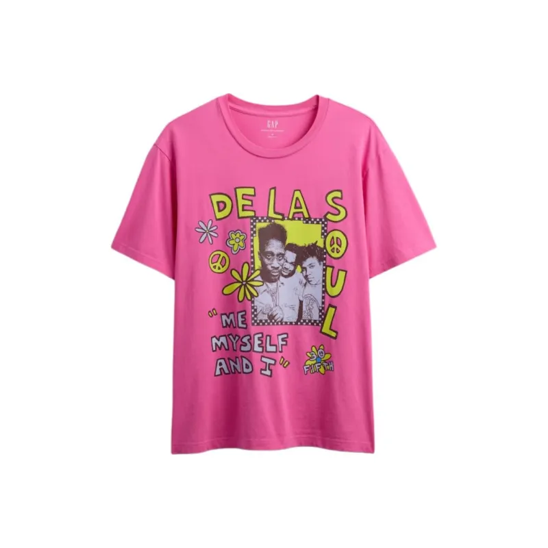 GAP Legendary Artist Series T Shirts Men Pink-0