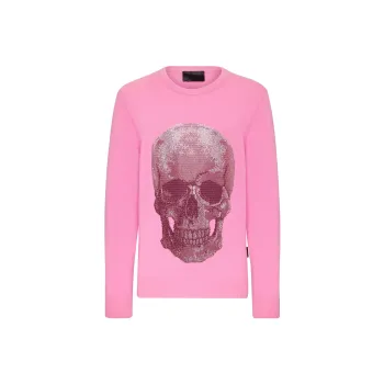 PHILIPP PLEIN Iconic Skull Crewneck Sweater
