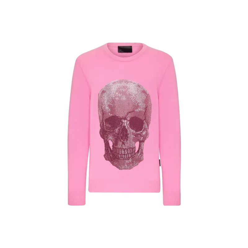 PHILIPP PLEIN Iconic Skull Crewneck Sweater-0