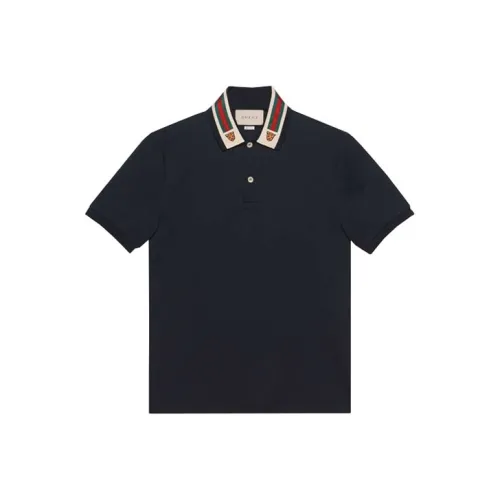 GUCCI Polo Shirt Men's Dark Blue