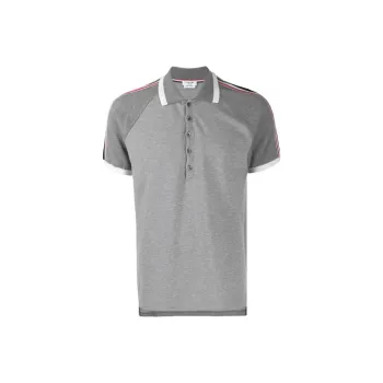THOM BROWNE Polo Shirts Men Light Gray