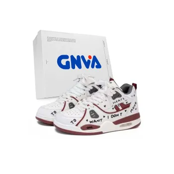 GNVA Niche Harajuku Athletic Shoes Couple's Air Cushion Puffy Shoes Cushioning Mid Top Casual Shoes Unisex