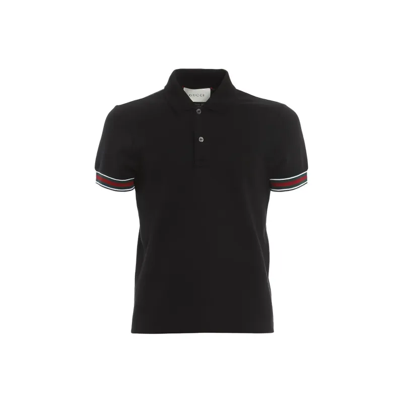 GUCCI Polo Shirts Men Black-0