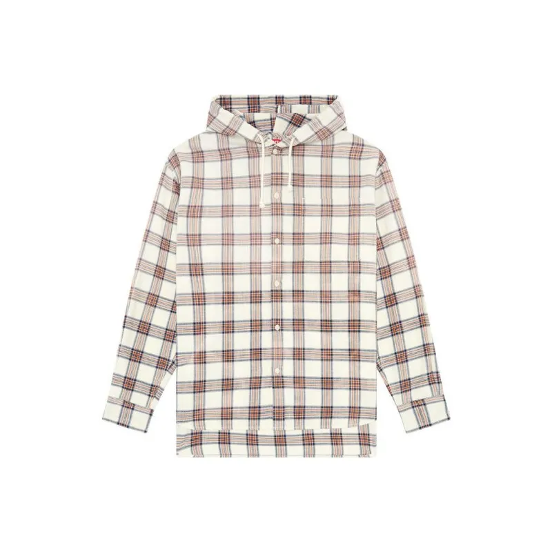 DIESEL Shirt Men's Orange White-0