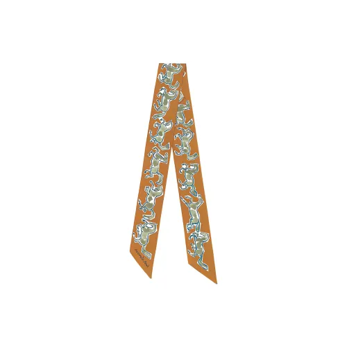 HERMES Silk Scarves Women's Multicolor