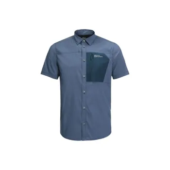Jack Wolfskin Shirt Men's Dark Sea