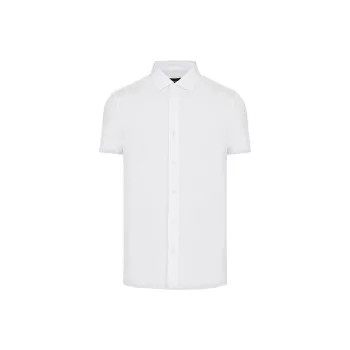 EMPORIO ARMANI Asv Short sleeved Lyocell blend Jersey Shirt