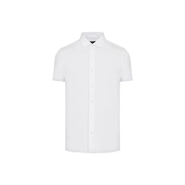 EMPORIO ARMANI Asv Short sleeved Lyocell blend Jersey Shirt-0