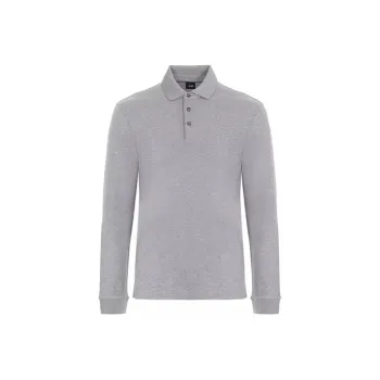 HUGO BOSS Polo Shirt Men's Light Gray