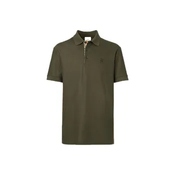 Burberry Polo Shirts Men Dark Olive
