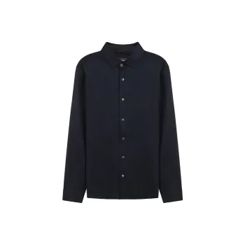 EMPORIO ARMANI Curved Hem Buttoned Shirt