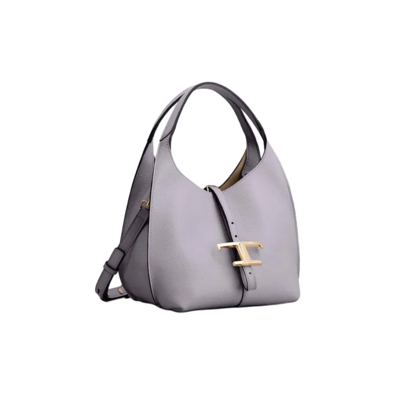 TOD'S T Timeless Calfskin One Shoulder Handbag Medium Size Women's Purple-1