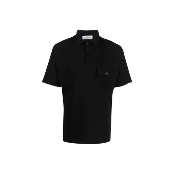 STONE ISLAND Polo Shirts Men Black