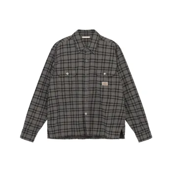 Our Legacy X Stussy OUR LEGACY Collaboration Shirts Men Gray