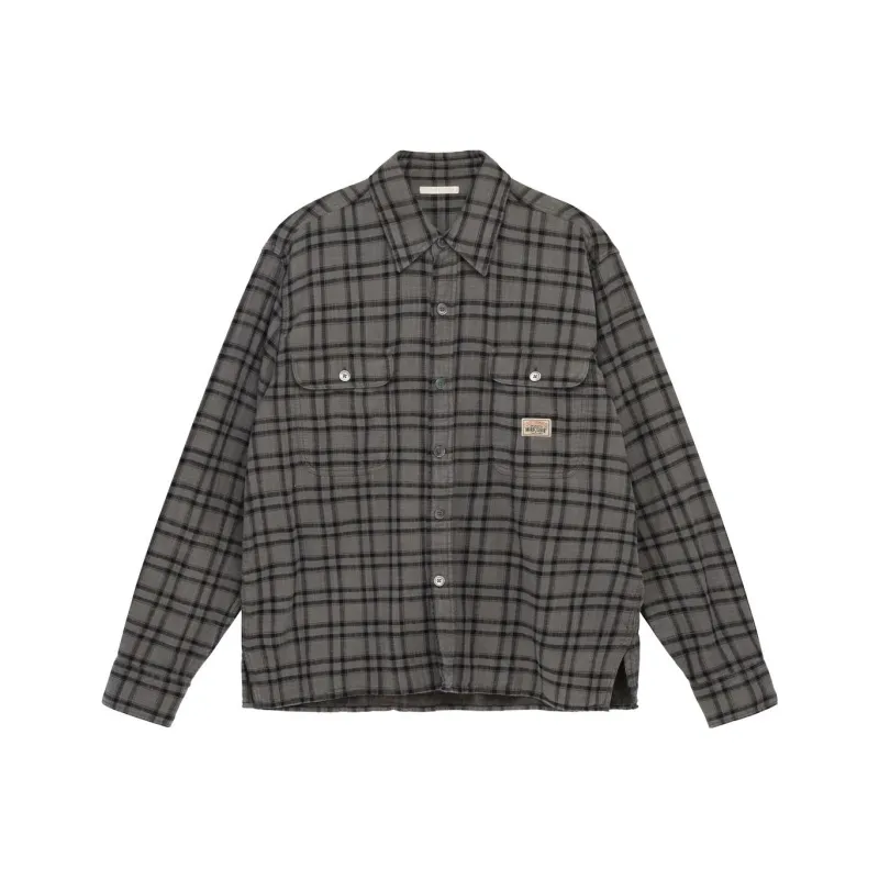 Our Legacy X Stussy OUR LEGACY Collaboration Shirts Men Gray-0