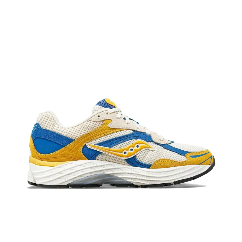 Saucony ProGrid Omni 9 Premium Cream Yellow Royal Blue-1