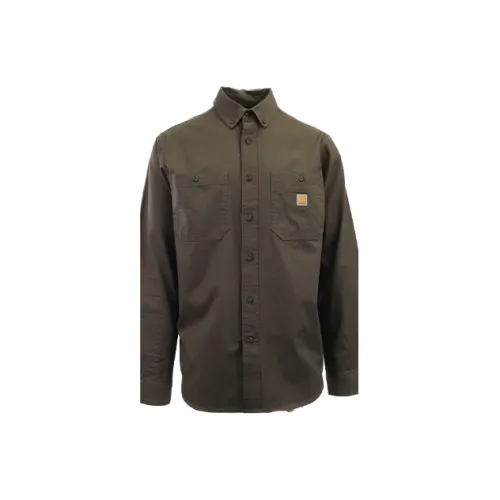 Carhartt Long-Sleeved Shirts Men's Gray