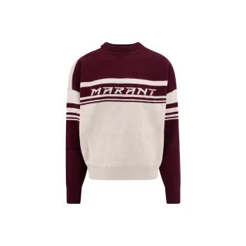 ISABEL MARANT Logo Intarsia Knit Crewneck Jumper