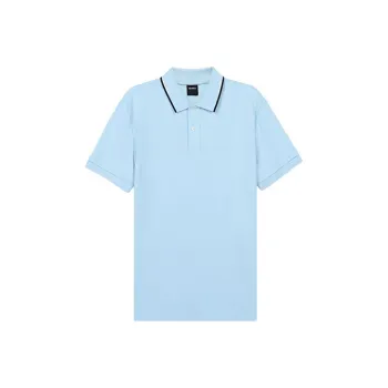 HUGO BOSS Polo Shirts Men Light Blue