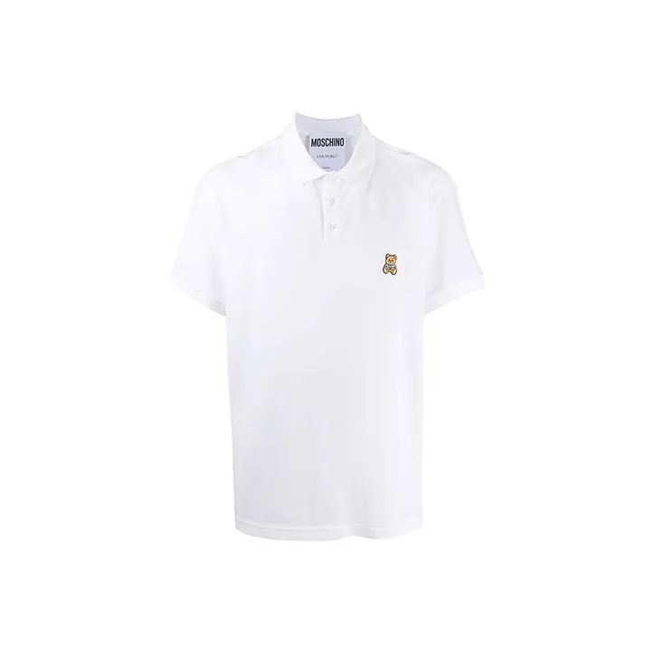 MOSCHINO Polo Shirts Men White-0