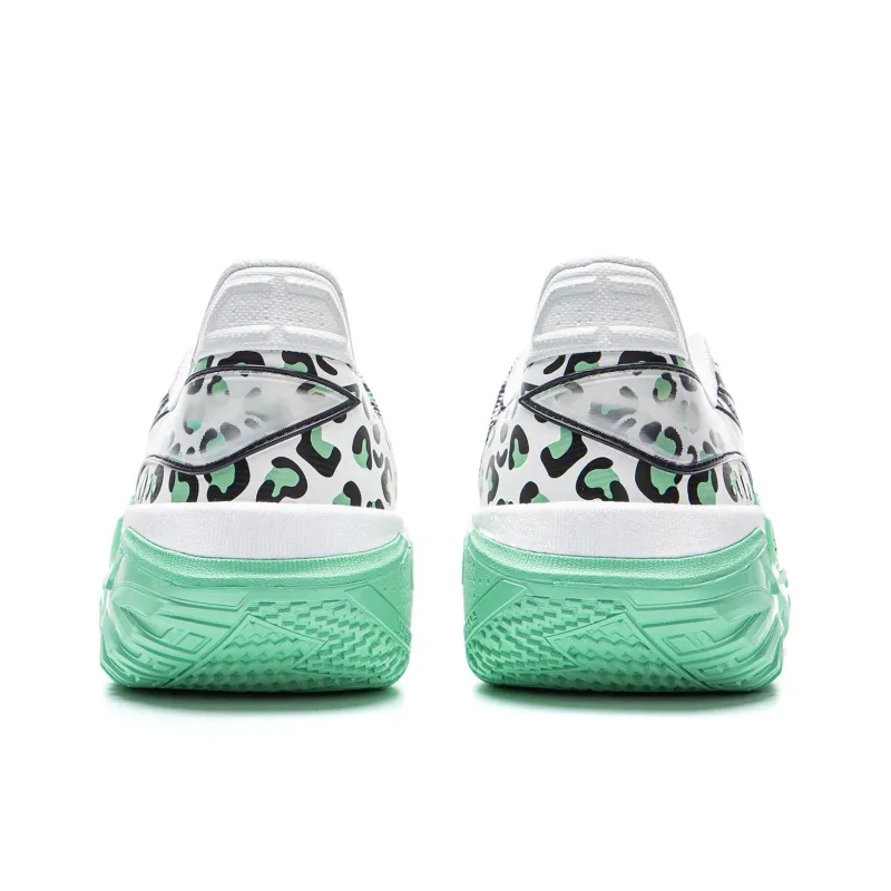 LINING Jie Ao 2 Basketball Shoes Men Low Top White Black Green-5