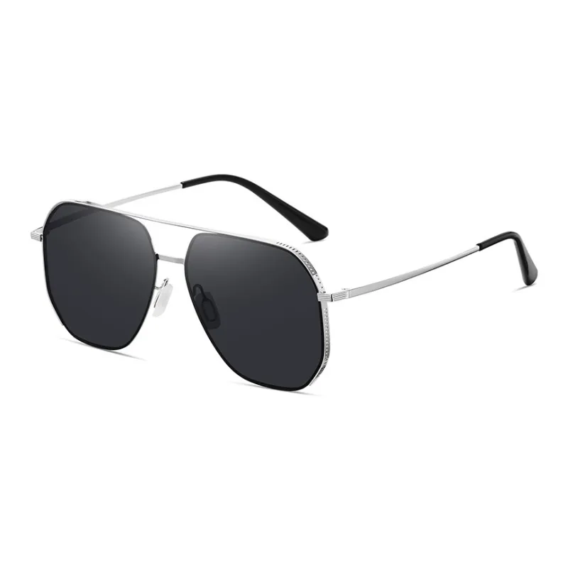 Yamaichi Maru Stainless Steel Irregular Shape Sunglasses Unisex-7